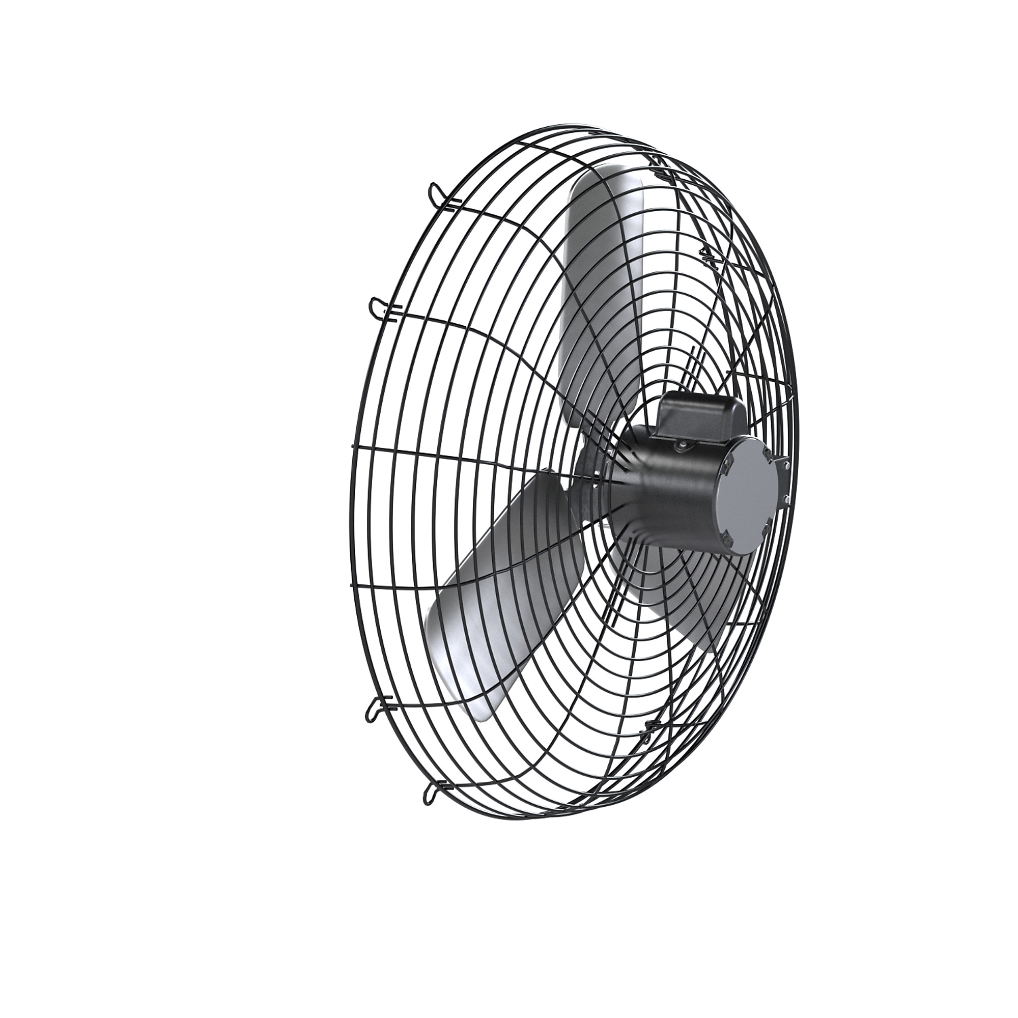 Hessaire 36NS8V370 36" wall mounted utility exhaust fan, 9600 CFM, Single Speed, 115v/230v